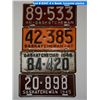 Image 1 : 4 x Sask. License plates