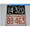 Image 1 : 2 x Sask. License plates