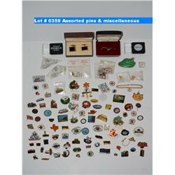 Assorted pins & miscellaneous
