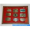 Image 1 : 9 x framed belt buckles
