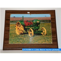 3 x John Deere tractor pictures