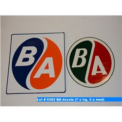 BA decals (7 x lrg, 3 x med)