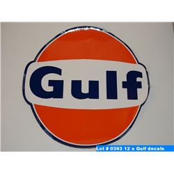 12 x Gulf decals
