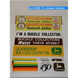 15 x bumper stickers