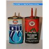 Image 1 : 2 x Gulf & Texaco oil tins