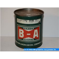 BA graphite cup grease tin
