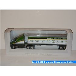 2 x John Deere semi-trailer