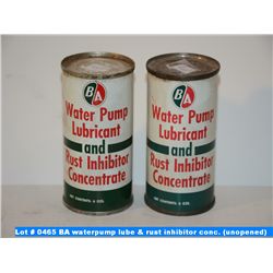 BA waterpump lube & rust inhibitor concentrate (unopened)