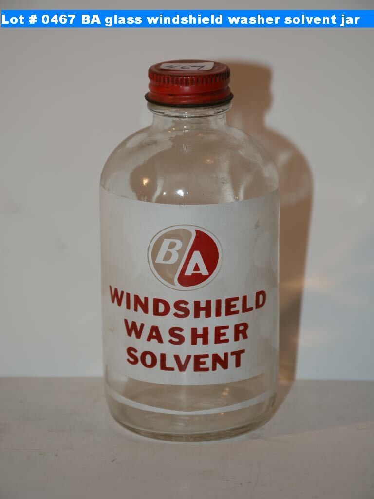 BA glass windshield washer solvent jar