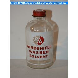 BA glass windshield washer solvent jar