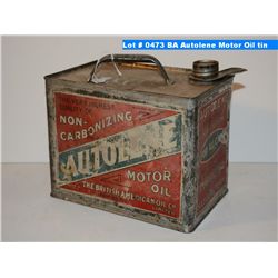 BA Autolene Motor Oil tin
