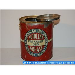 BA Autolene pressure gun grease tin