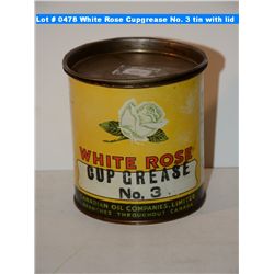 White Rose Cupgrease No. 3 tin with lid