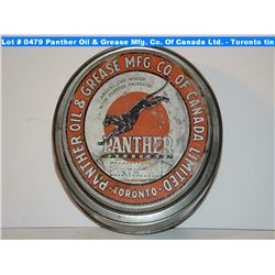 RARE - Panther Oil & Grease Mfg. Co. Of Canada Ltd. - Toronto tin