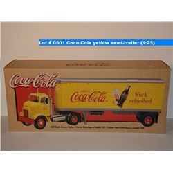 Coca-Cola yellow semi-trailer (1:25)