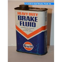 Gulf Brake Fluid tin