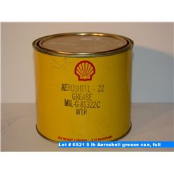 5 lb Aeroshell grease can, full