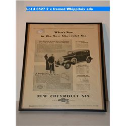 2 x framed Whippitsix ads
