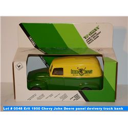 Erlt 1950 Chevy John Deere panel devivery truck bank