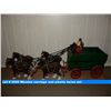 Image 1 : Wooden carriage and plastic horse set