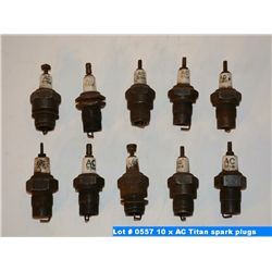 10 x AC Titan spark plugs