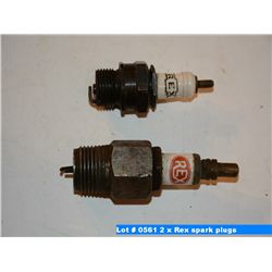 2 x Rex spark plugs