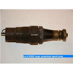 large unmarked spark plug