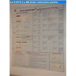 2 x BA dealer instruction posters