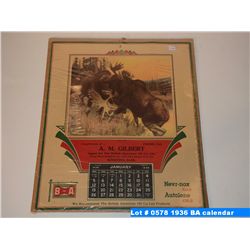 1936 BA calendar