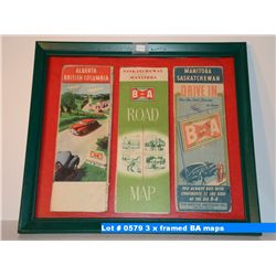 3 x framed BA maps