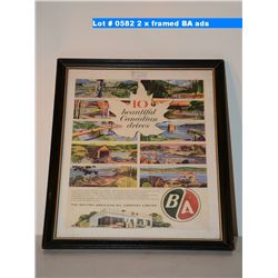 2 x Framed BA ads