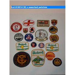 30 x assorted patches