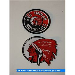 Red Indian Motor oils patches