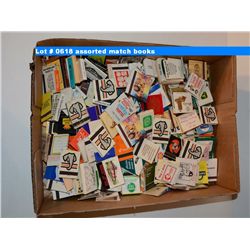 assorted match books