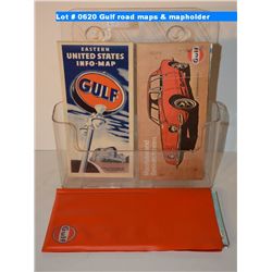 Gulf road maps & mapholder