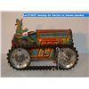 Image 2 : windup tin tractor on tracks (works)