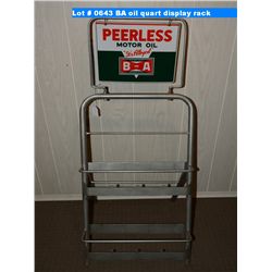 BA oil quart display rack