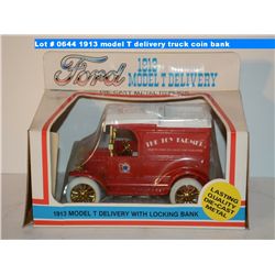 1913 model T delivery truck coin bank