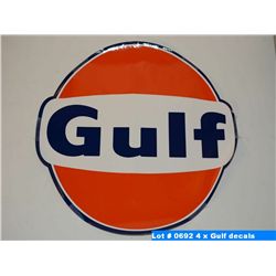 4 x Gulf decals