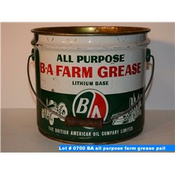 BA all purpose farm grease pail