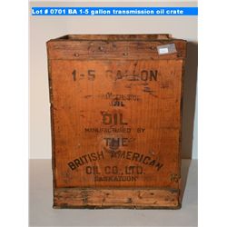 BA 1-5 gallon transmission oil crate