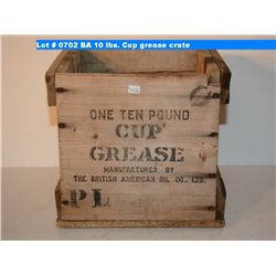 BA 10 lbs. Cup grease crate