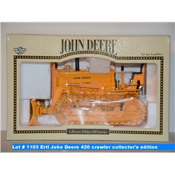 Ertl John Deere 420 crawler collector's edition