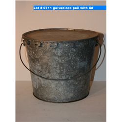 galvanized pail with lid