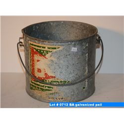BA galvanized pail