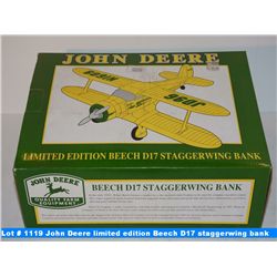 John Deere limited edition Beech D17 staggerwing bank