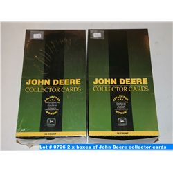 2 x boxes of John Deere collector cards