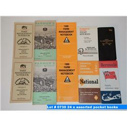 24 x assorted pocket books