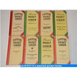 8 x assorted pocket books