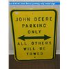 Image 1 : John Deere parking only metal sign